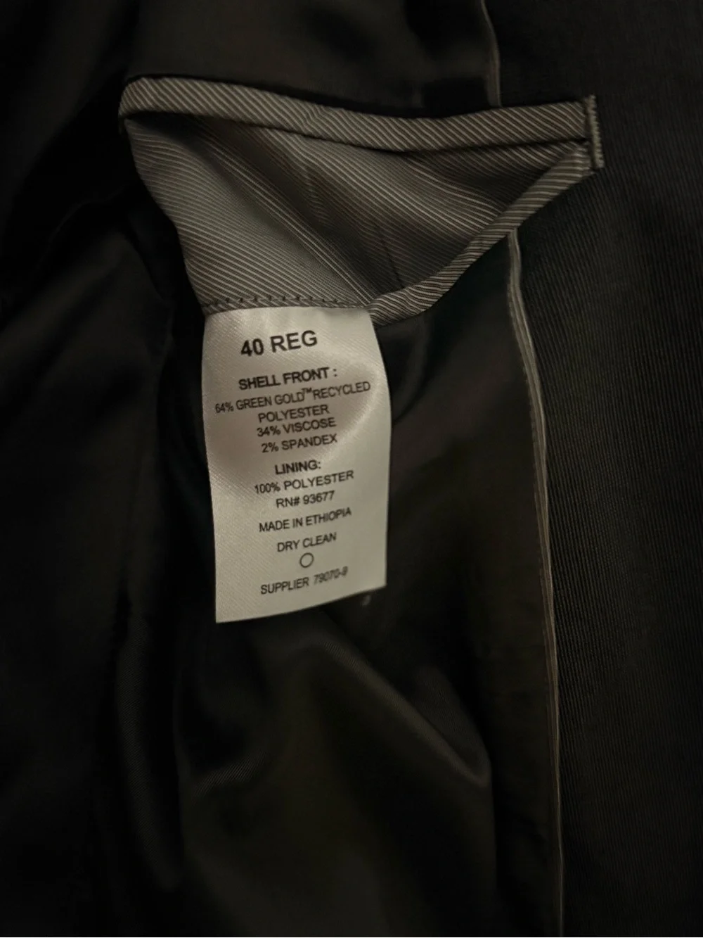 jf j.ferrar Charcoal Two-Button Sport Coat
